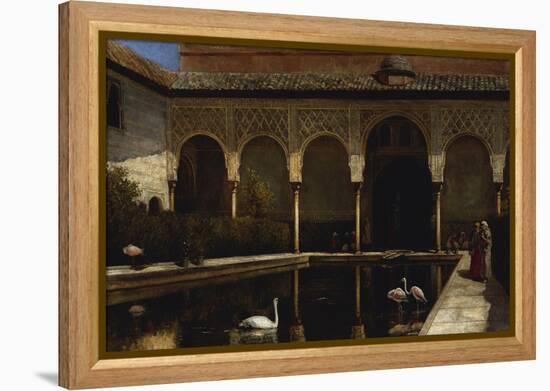 A Court in the Alhambra in the Time of the Moors-Edwin Lord Weeks-Framed Premier Image Canvas