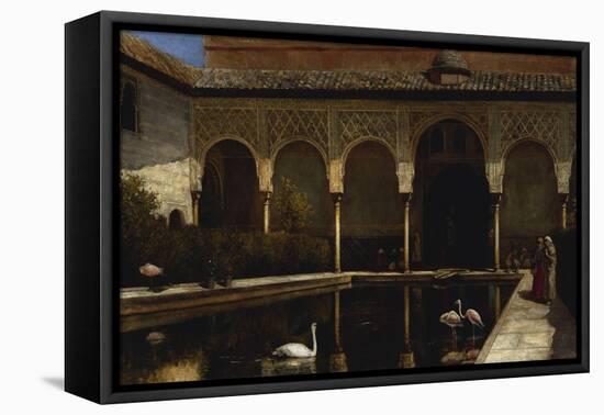 A Court in the Alhambra in the Time of the Moors-Edwin Lord Weeks-Framed Premier Image Canvas