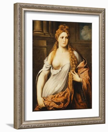 A Courtesan-Paris Bordone-Framed Giclee Print