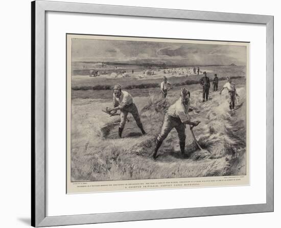 A Coveted Privilege, Convict Gangs Haymaking-William Small-Framed Giclee Print