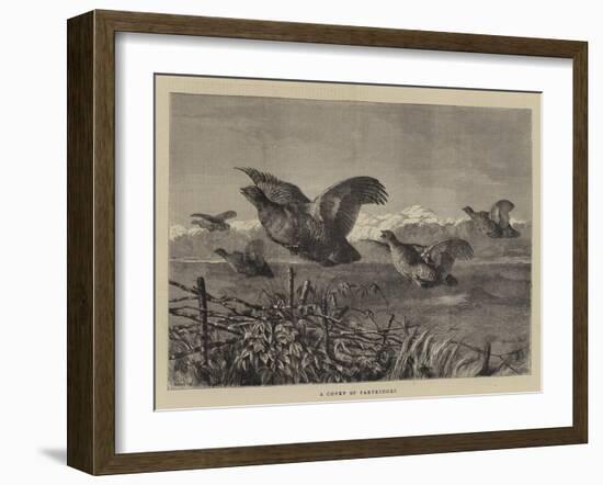 A Covey of Partridges-Harrison William Weir-Framed Giclee Print