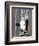 A Cow Peers out of a Barn Window in Sutton, N.H.-null-Framed Photographic Print