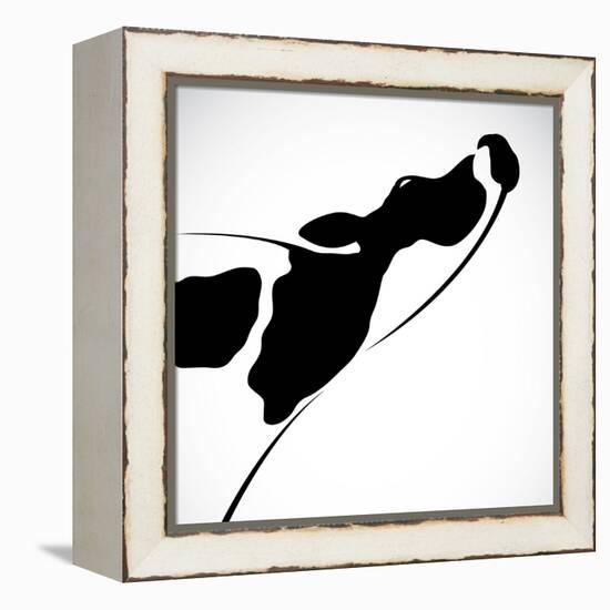 A Cow-yod67-Framed Stretched Canvas