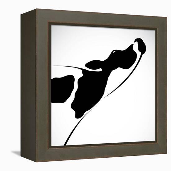 A Cow-yod67-Framed Stretched Canvas