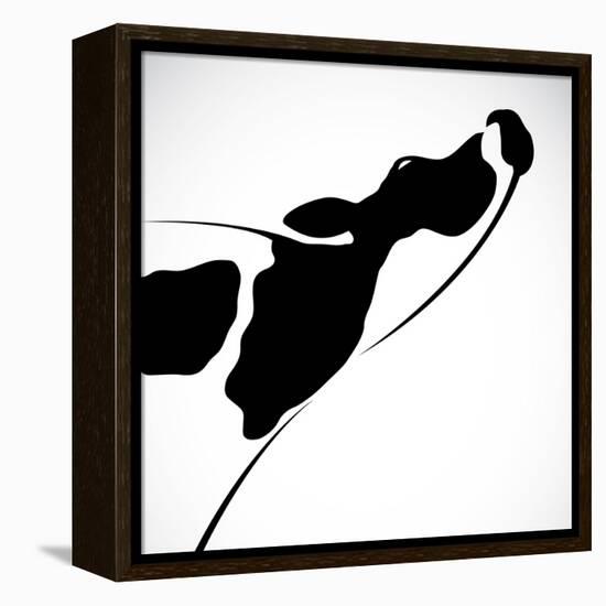 A Cow-yod67-Framed Stretched Canvas