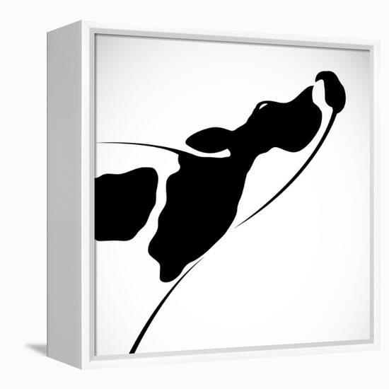 A Cow-yod67-Framed Stretched Canvas