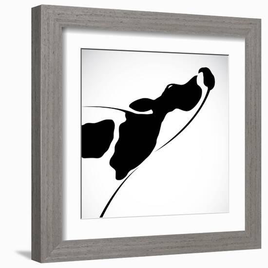 A Cow-yod67-Framed Art Print