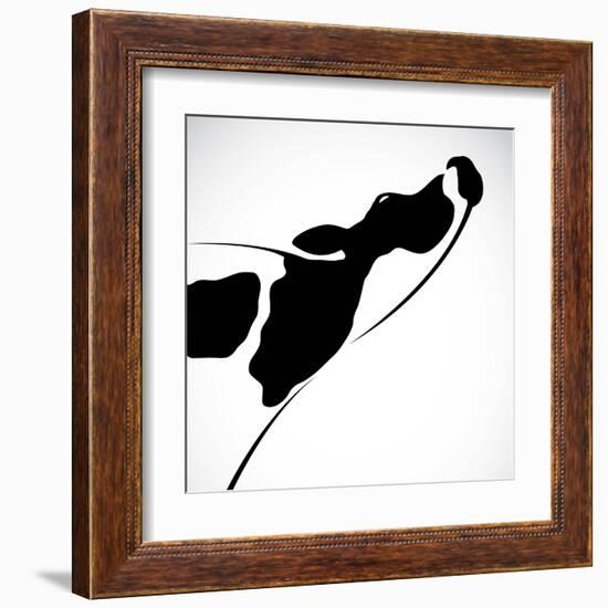 A Cow-yod67-Framed Art Print