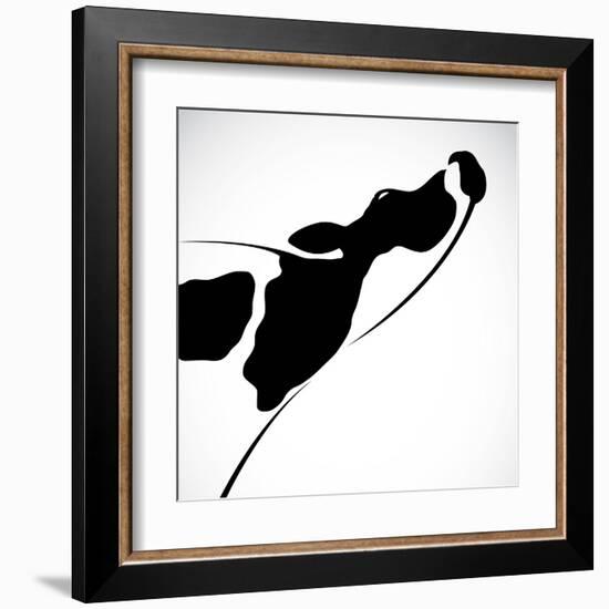 A Cow-yod67-Framed Art Print