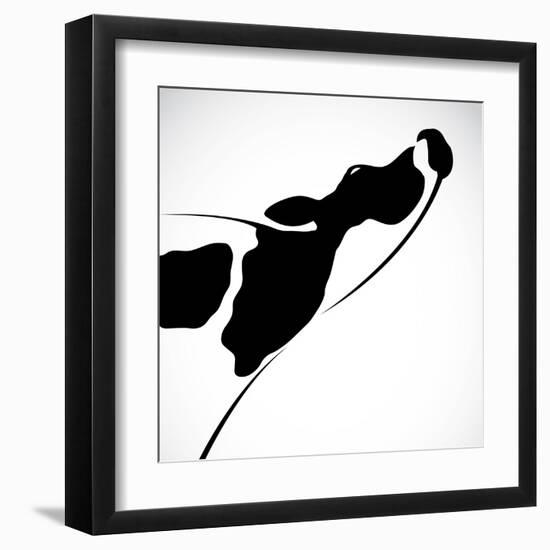 A Cow-yod67-Framed Art Print