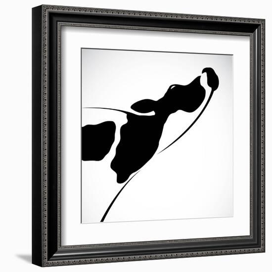 A Cow-yod67-Framed Art Print