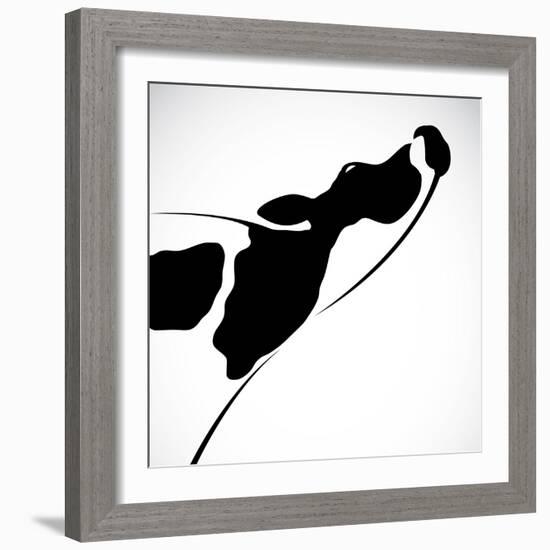 A Cow-yod67-Framed Art Print