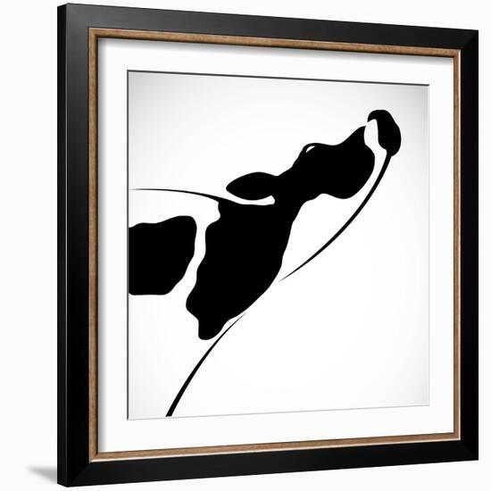 A Cow-yod67-Framed Art Print