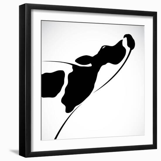 A Cow-yod67-Framed Art Print