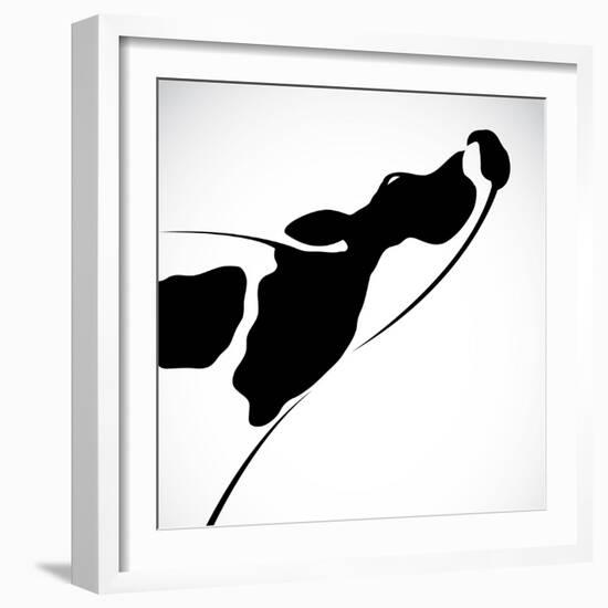 A Cow-yod67-Framed Art Print