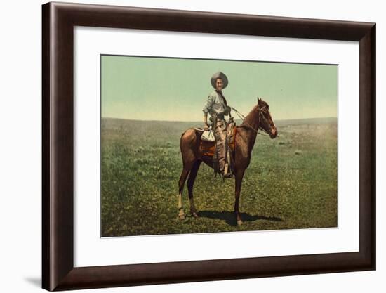 A Cowboy, C.1898-C.1905-null-Framed Giclee Print