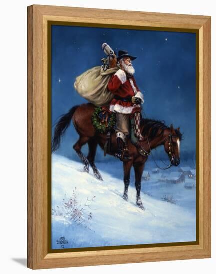 A Cowboy Christmas-Jack Sorenson-Framed Stretched Canvas