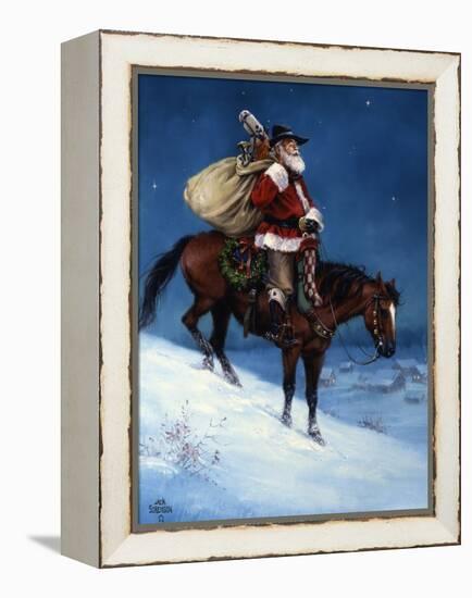 A Cowboy Christmas-Jack Sorenson-Framed Stretched Canvas