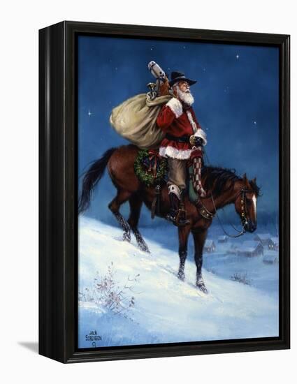 A Cowboy Christmas-Jack Sorenson-Framed Stretched Canvas