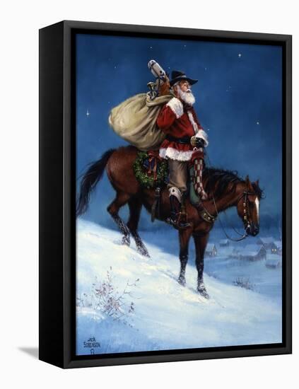 A Cowboy Christmas-Jack Sorenson-Framed Stretched Canvas