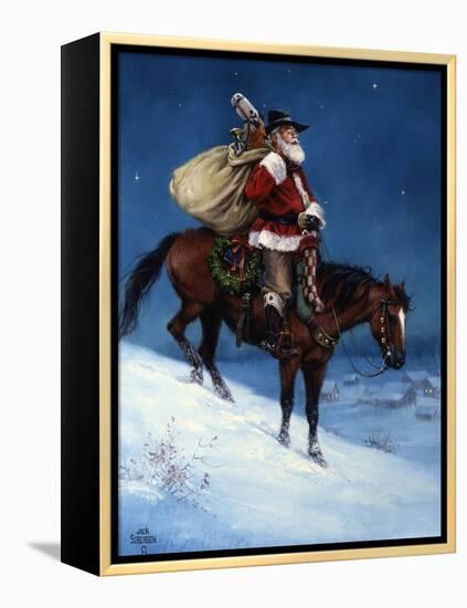 A Cowboy Christmas-Jack Sorenson-Framed Stretched Canvas