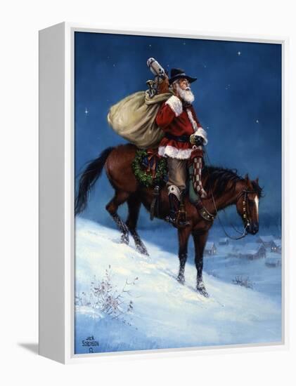 A Cowboy Christmas-Jack Sorenson-Framed Stretched Canvas