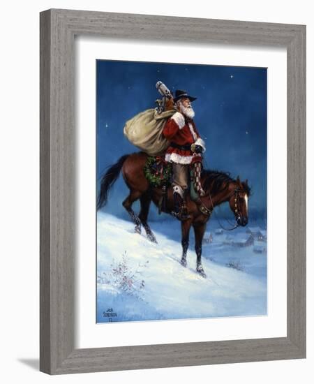 A Cowboy Christmas-Jack Sorenson-Framed Art Print