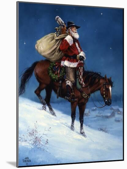 A Cowboy Christmas-Jack Sorenson-Mounted Art Print