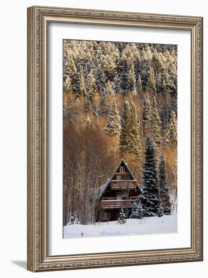 A Cozy Cabin In The Woods-Lindsay Daniels-Framed Photographic Print