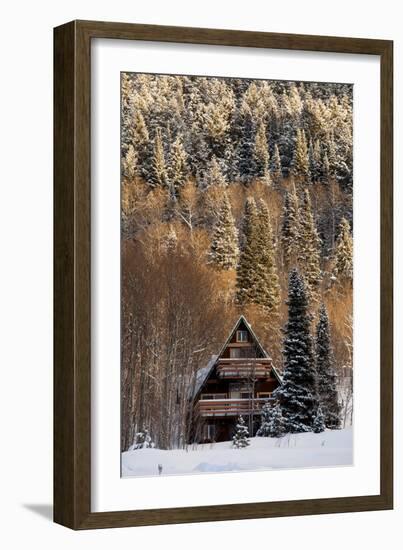 A Cozy Cabin In The Woods-Lindsay Daniels-Framed Photographic Print