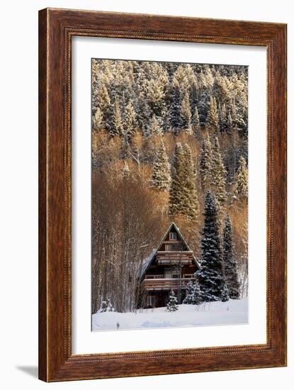 A Cozy Cabin In The Woods-Lindsay Daniels-Framed Photographic Print