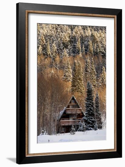 A Cozy Cabin In The Woods-Lindsay Daniels-Framed Photographic Print
