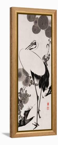 A Cranes Sumi on Paper 2-Jakuchu Ito-Framed Premier Image Canvas