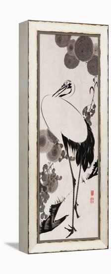 A Cranes Sumi on Paper 2-Jakuchu Ito-Framed Premier Image Canvas