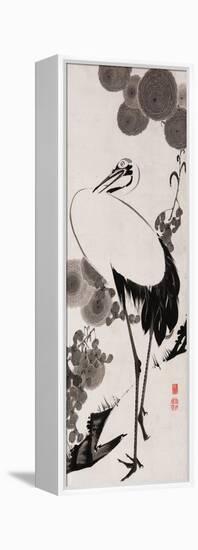 A Cranes Sumi on Paper 2-Jakuchu Ito-Framed Premier Image Canvas