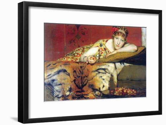 A Craving for Cherries-Sir Lawrence Alma-Tadema-Framed Art Print