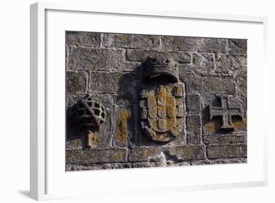 A Crest on Sao Tiago Castle, Viana Do Castelo, Portugal-null-Framed Giclee Print