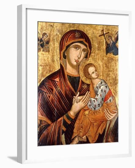 A Cretan Icon of the Mother of God of the Passion-Emmanuel Tzanes-Framed Giclee Print