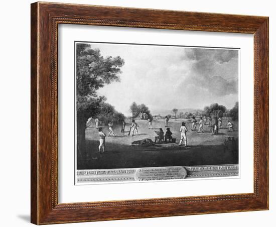 A Cricket Match, 18th Century-George Morland-Framed Giclee Print