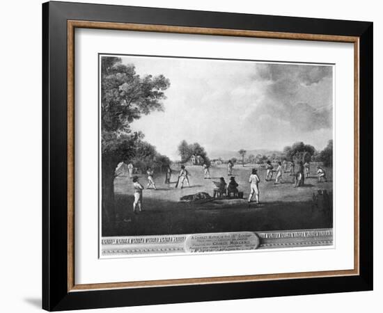 A Cricket Match, 18th Century-George Morland-Framed Giclee Print