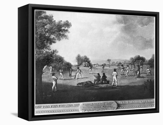 A Cricket Match, 18th Century-George Morland-Framed Premier Image Canvas