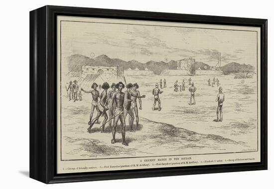 A Cricket Match in the Soudan-null-Framed Premier Image Canvas