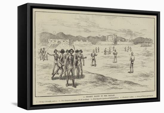 A Cricket Match in the Soudan-null-Framed Premier Image Canvas