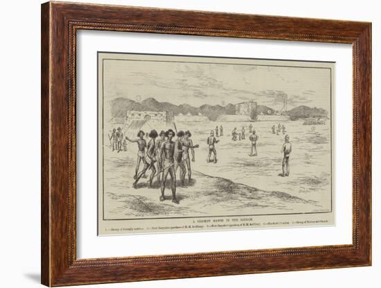 A Cricket Match in the Soudan-null-Framed Giclee Print