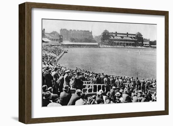 A Cricket Match, Lord's Cricket Ground, London, 1926-1927-McLeish-Framed Giclee Print