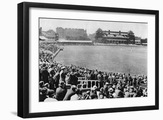 A Cricket Match, Lord's Cricket Ground, London, 1926-1927-McLeish-Framed Giclee Print