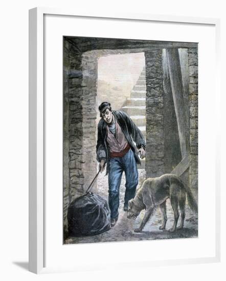 A Crime on the Rue Botzaris, Paris, 1892-F Meaulle-Framed Giclee Print