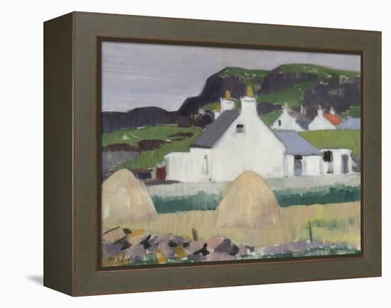 A Croft with Haystacks-Francis Campbell Boileau Cadell-Framed Premier Image Canvas