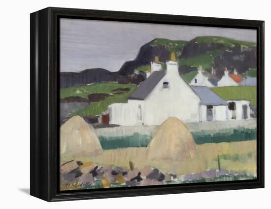 A Croft with Haystacks-Francis Campbell Boileau Cadell-Framed Premier Image Canvas