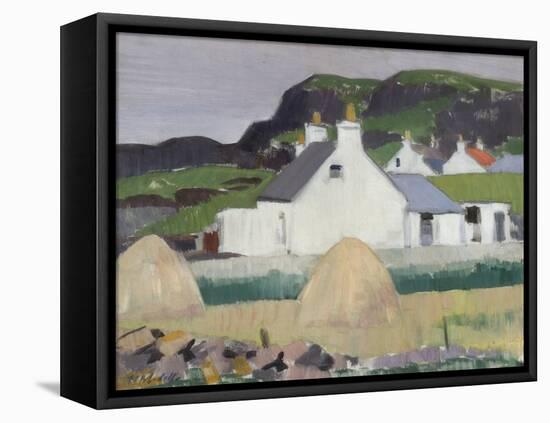 A Croft with Haystacks-Francis Campbell Boileau Cadell-Framed Premier Image Canvas